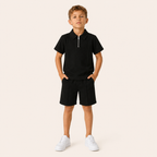 Jongens 2-delige Polo Zomerset met Rits