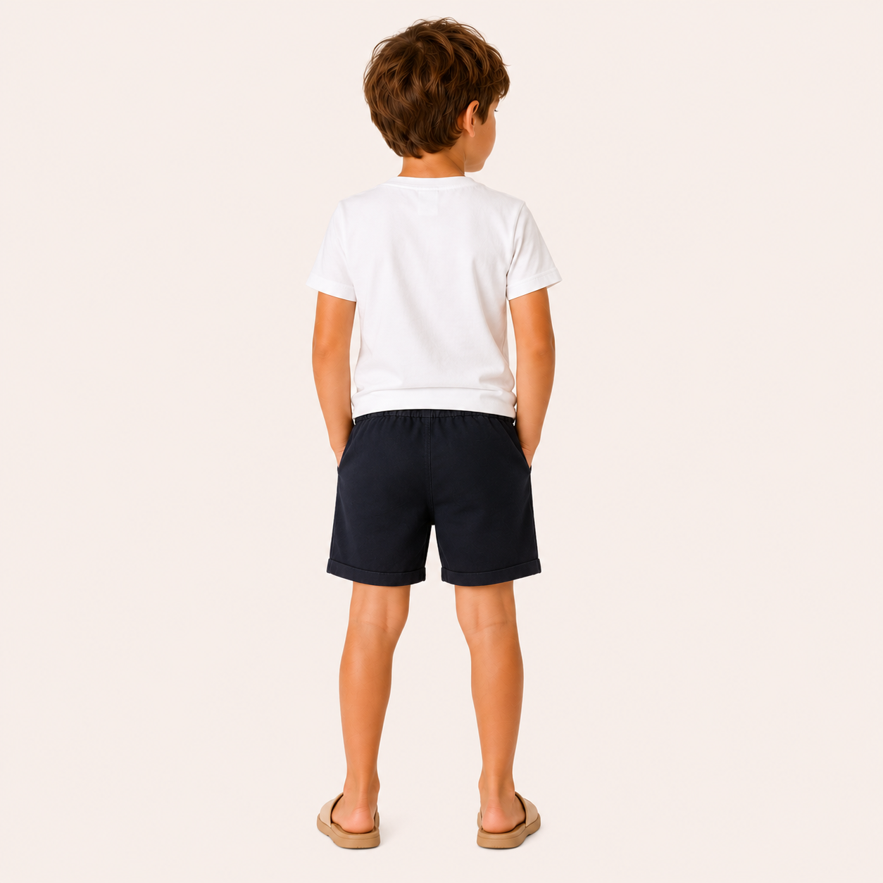 Stoere Effen Jongensshort met Zijzakken - Verkrijgbaar in Meerdere Kleuren