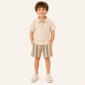 Zomerse Polo met Gestreepte Short - Set voor Jongens