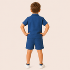 Jongens 2-delige Katoenen Zomerset met Overhemd en Short