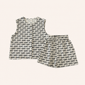 Meisjes 2-delige Katoenen Zomerset met Leuke Prints | 5 prints