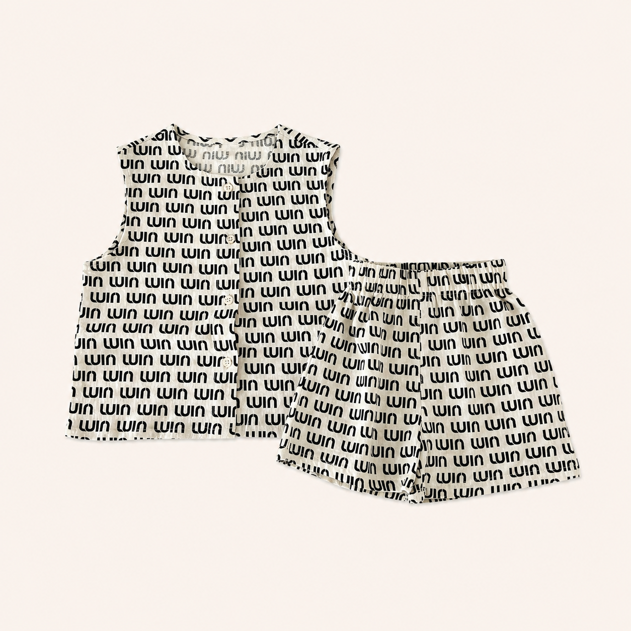Meisjes 2-delige Katoenen Zomerset met Leuke Prints | 5 prints