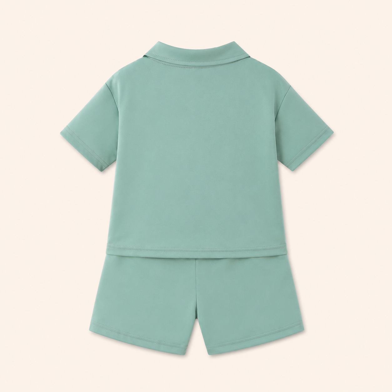 Sportief & Stijlvol - 2-Delige Jongensset met Polo Rits & Short