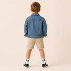 Jongens retro spijkerjas in meerdere kleuren