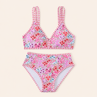 2-Delige Meisjes Bikini Set met Bloemenprint