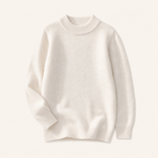 Meisjes Wollen Coltrui Beige - losse productfoto
