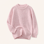 Meisjes Wollen Coltrui Gemeleerd Roze - losse productfoto