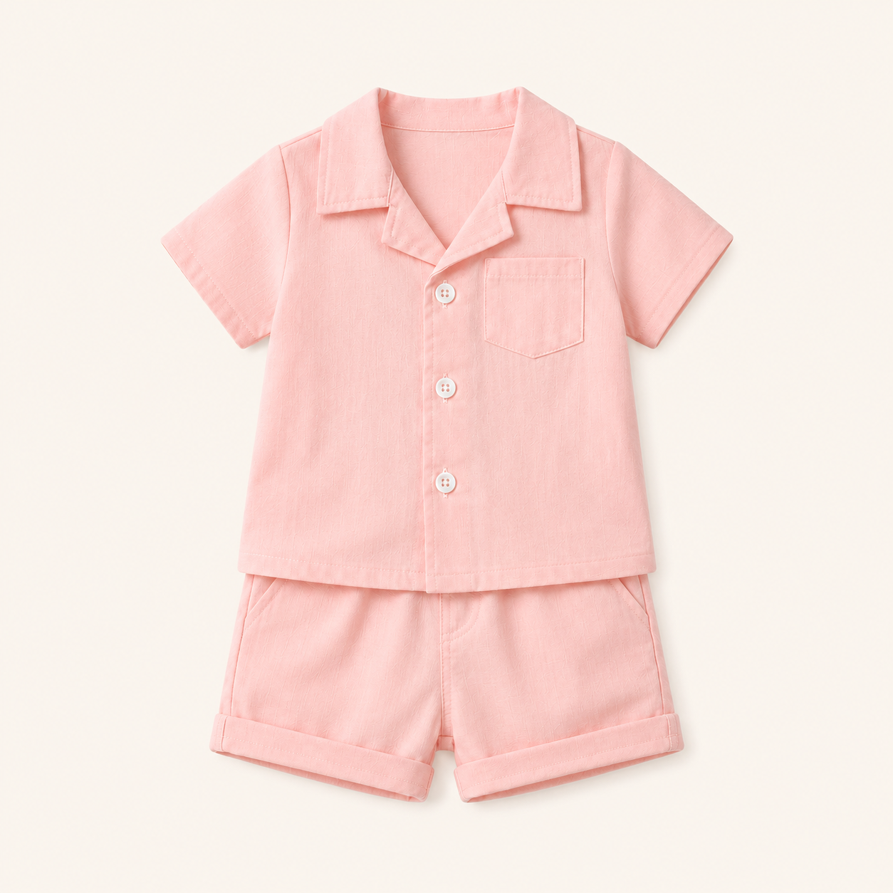 Jongens 2-delige Katoenen Zomerset met Overhemd en Short