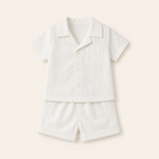 Jongens 2-delige Katoenen Zomerset met Overhemd en Short