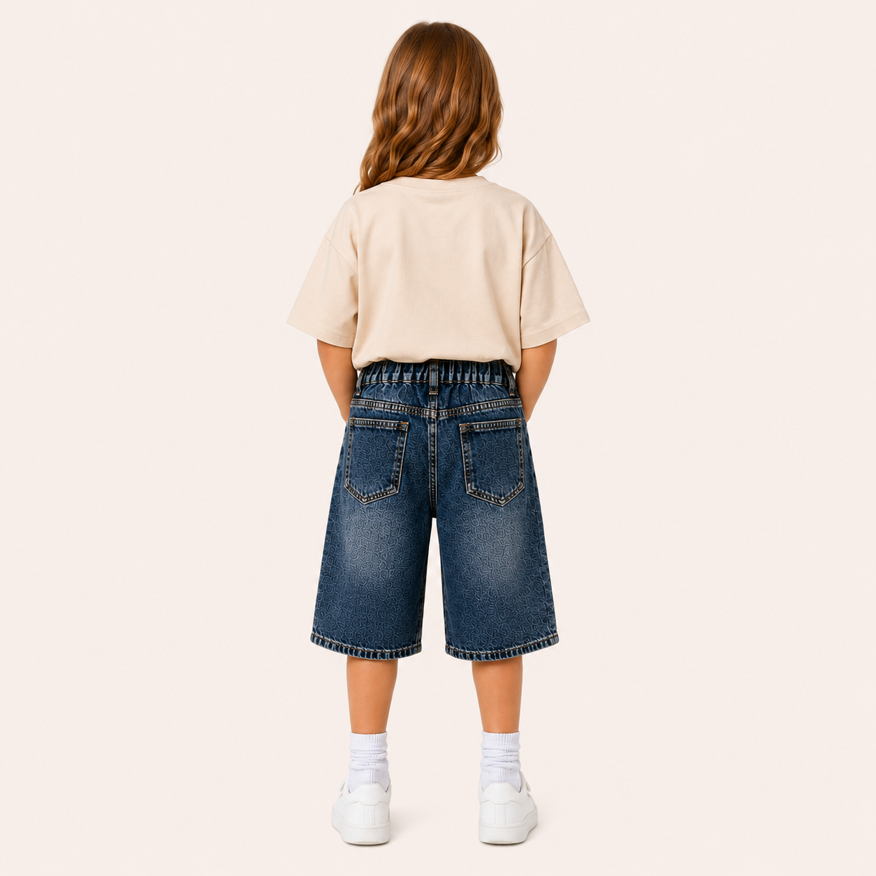 Stoere Denim Bermuda Short voor Meisjes