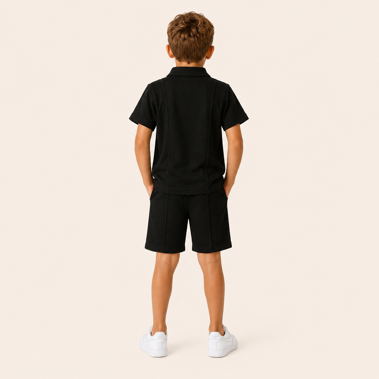 Jongens 2-delige Polo Zomerset met Rits