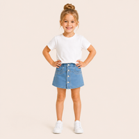 Meisjes denim skort| 2 kleuren