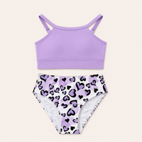 2-Delige Meisjes Bikini Set met Hartjesprint