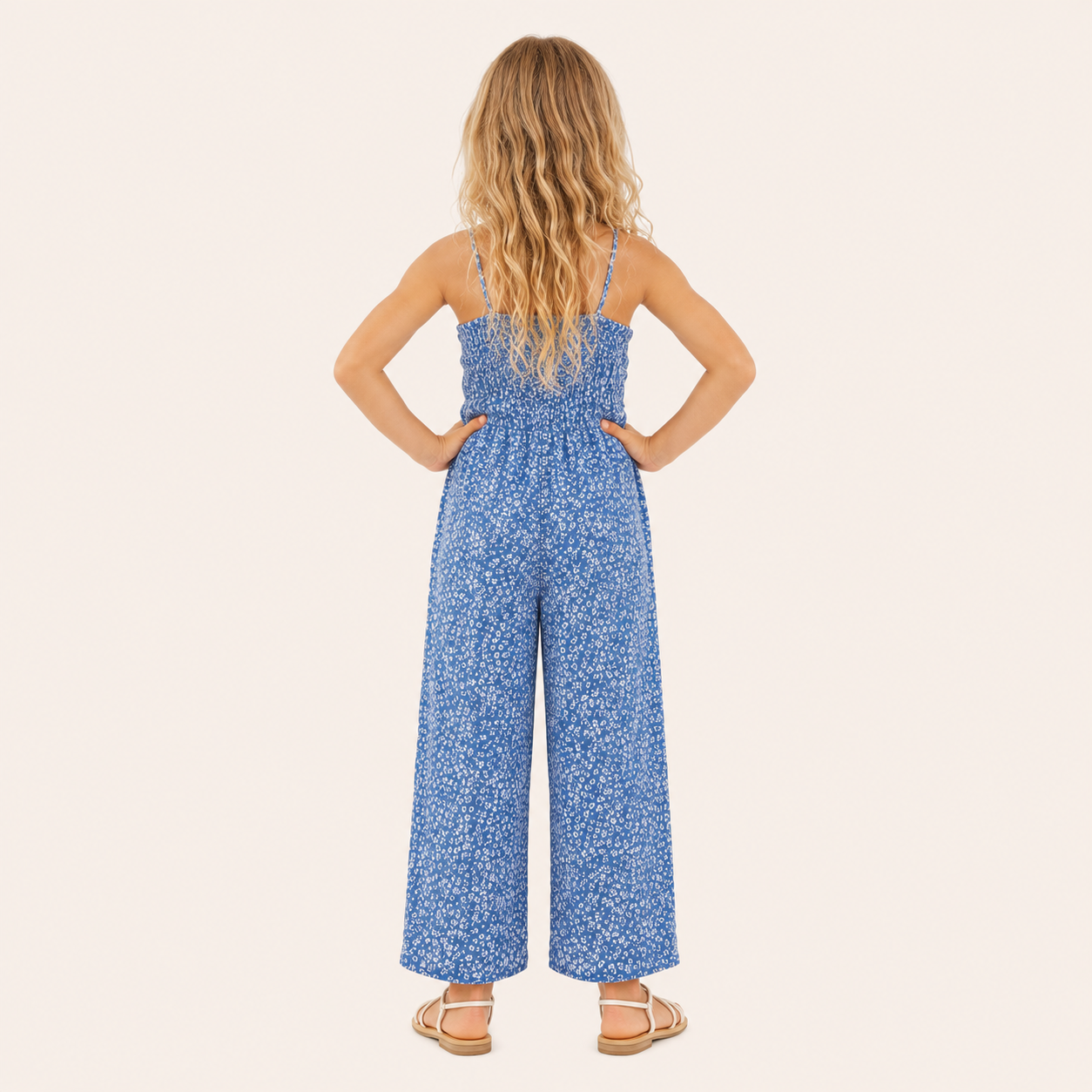 Jumpsuit met Bloemenprint en Spaghettibandjes
