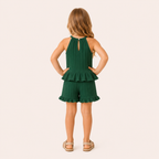 Meisjes 2-delige Ruffle Zomerset – Groen
