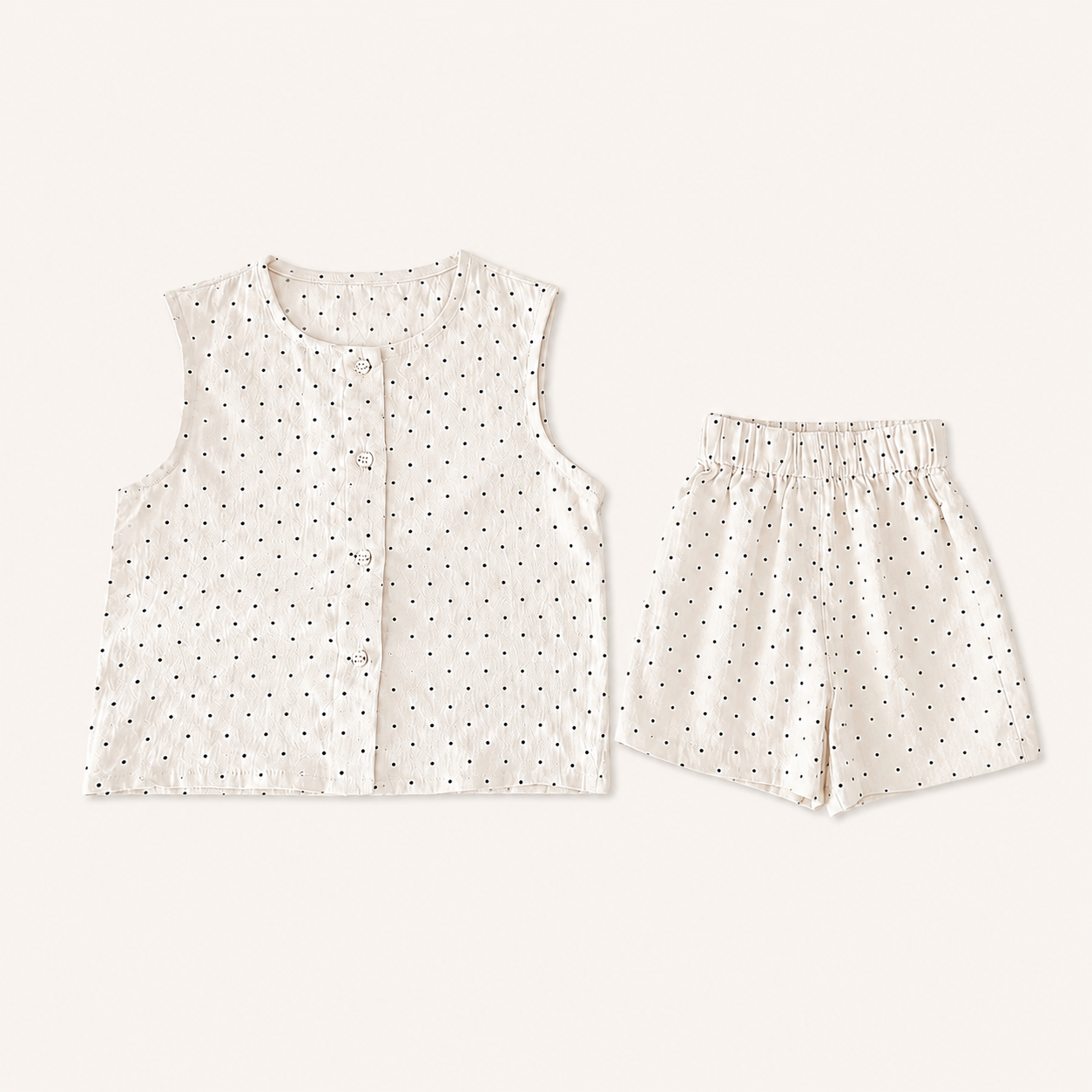 Meisjes 2-delige Katoenen Zomerset met Leuke Prints | 5 prints