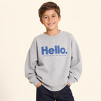 Jongens Sweatshirt met Hello Print voorkant