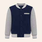 Jongens Baseballjack met Colorblock Details Marineblauw
