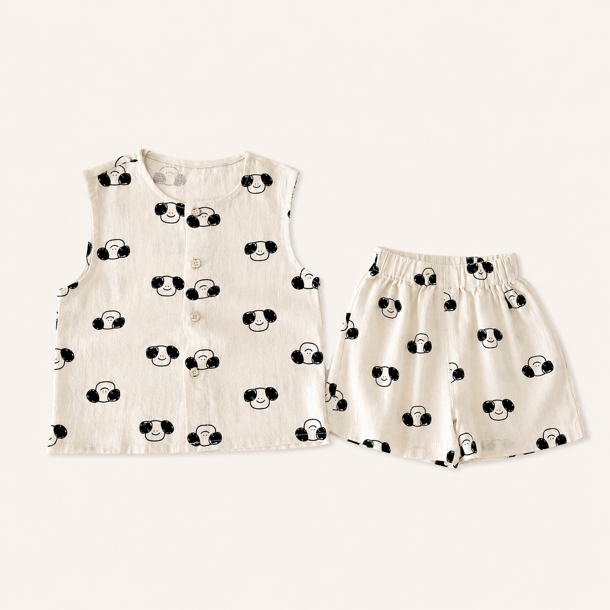 Meisjes 2-delige Katoenen Zomerset met Leuke Prints | 5 prints