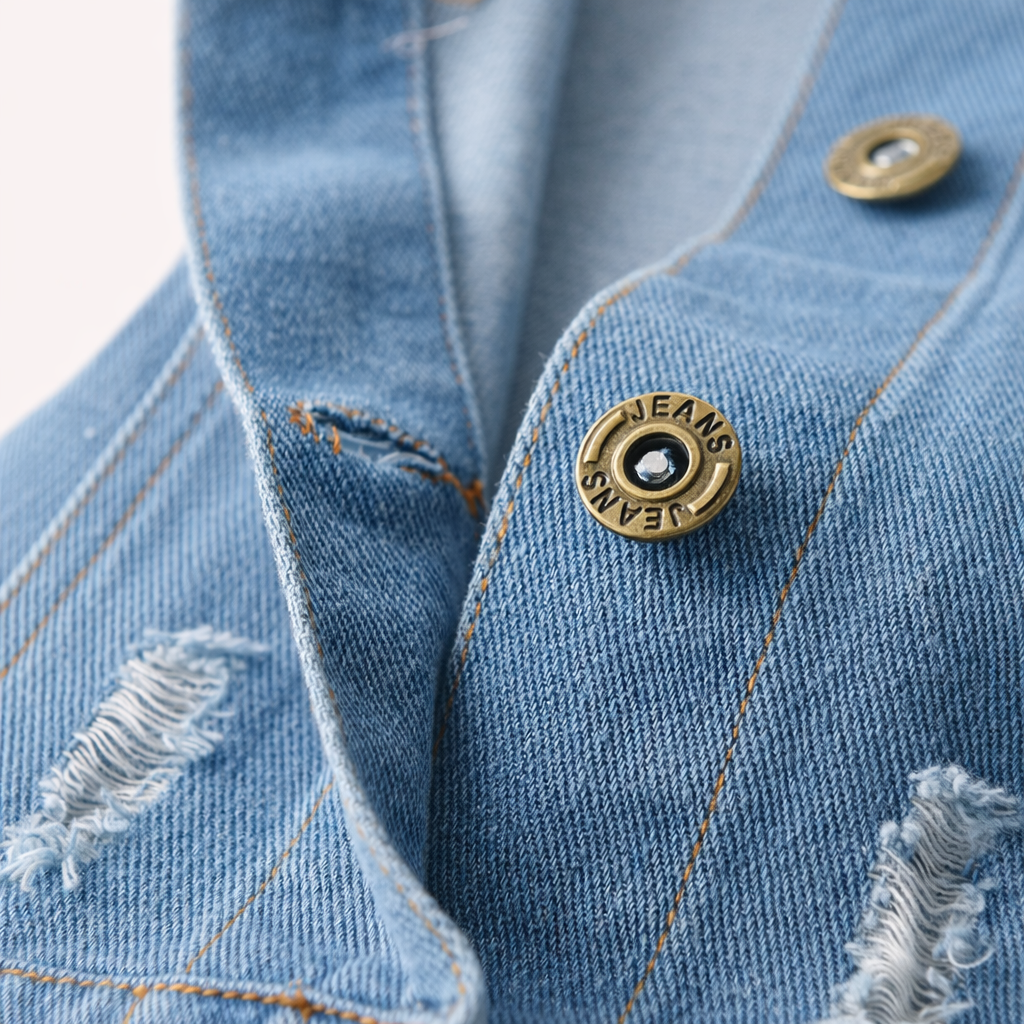 Jongens Retro Spijkerjas met Stoere Details