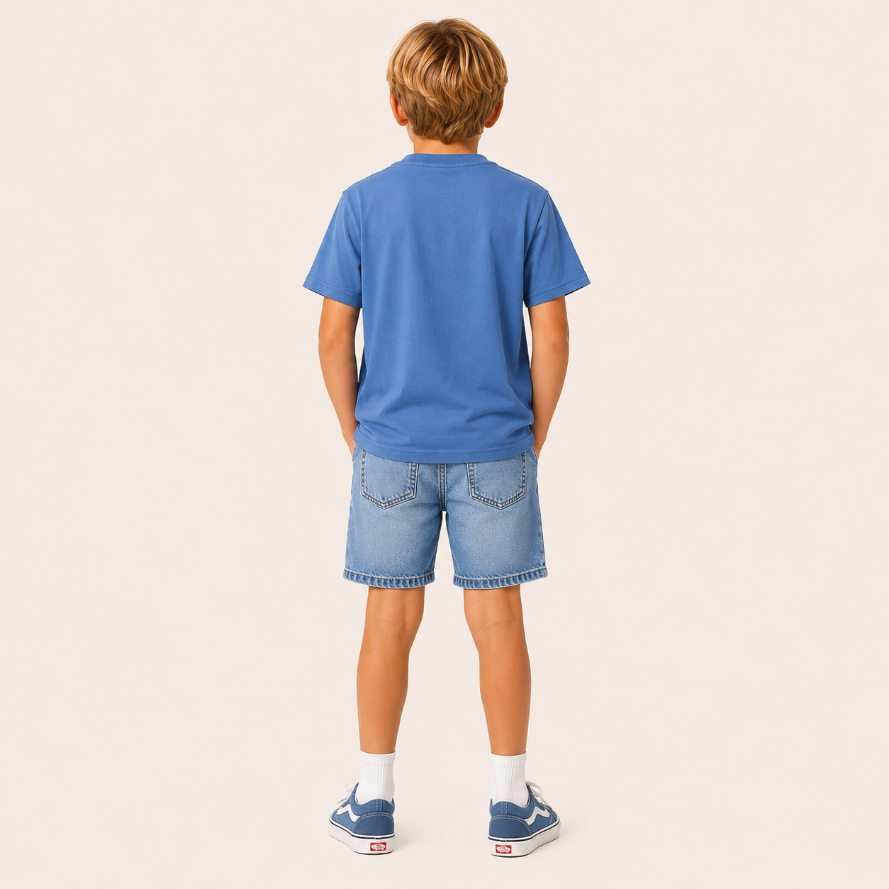 Basic Katoenen T-shirt met Korte Mouwen