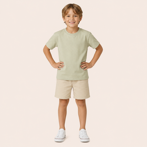 Basic Katoenen T-shirt met Korte Mouwen | 4 kleuren