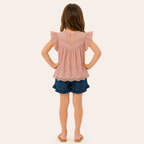 Broderie Top | Roze