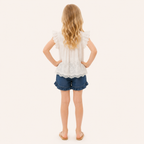 Broderie Top | Wit