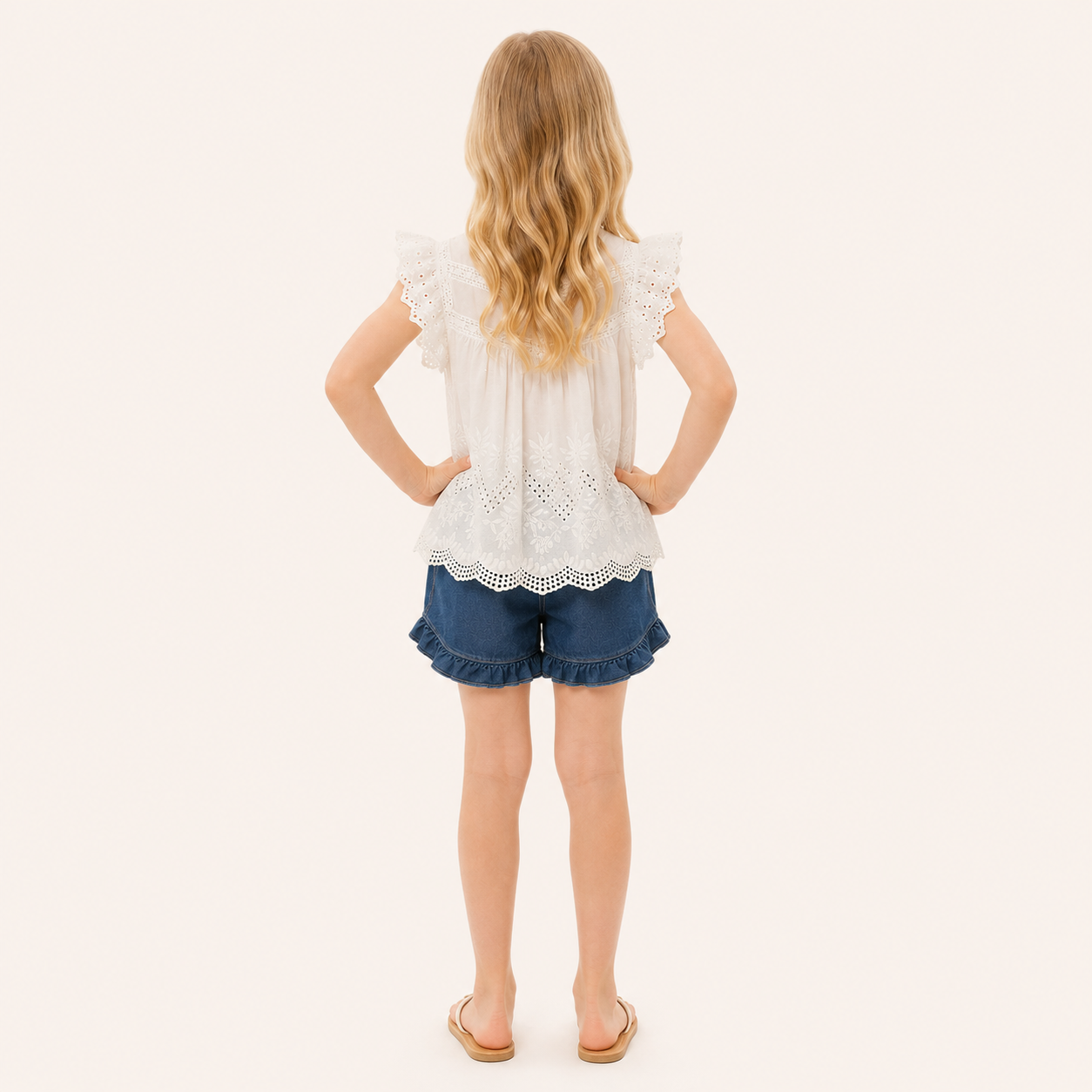 Broderie Top | Wit