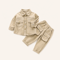Jongens Overshirt Set Beige - losse productfoto