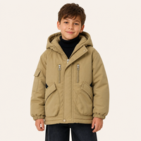 Jongens Gewatteerde Parka met Fleece Voering