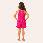 Meisje 2-delige Ruffle Zomerset – Roze
