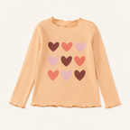 Meisjes Longsleeve Beige met Hartjes - packshot