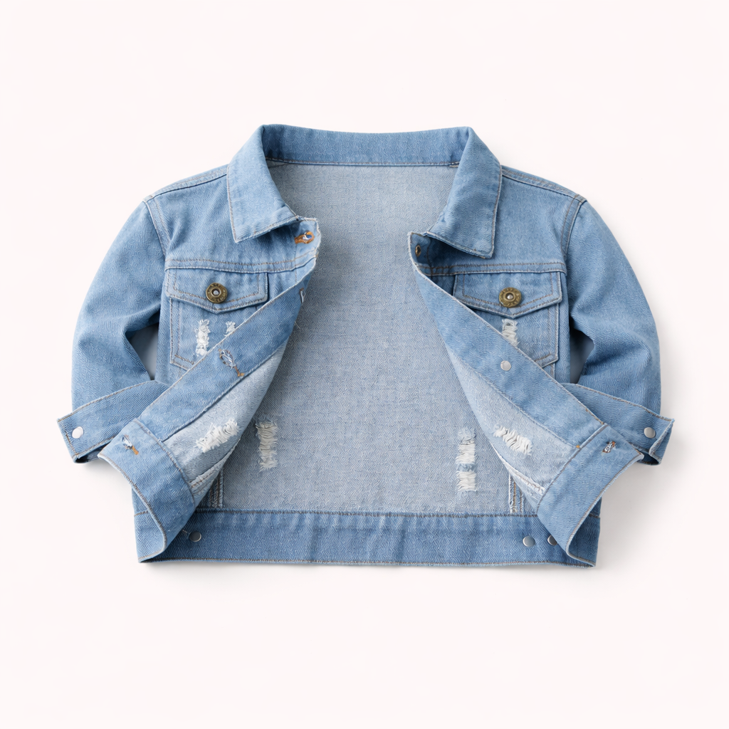 Jongens Retro Spijkerjas met Stoere Details