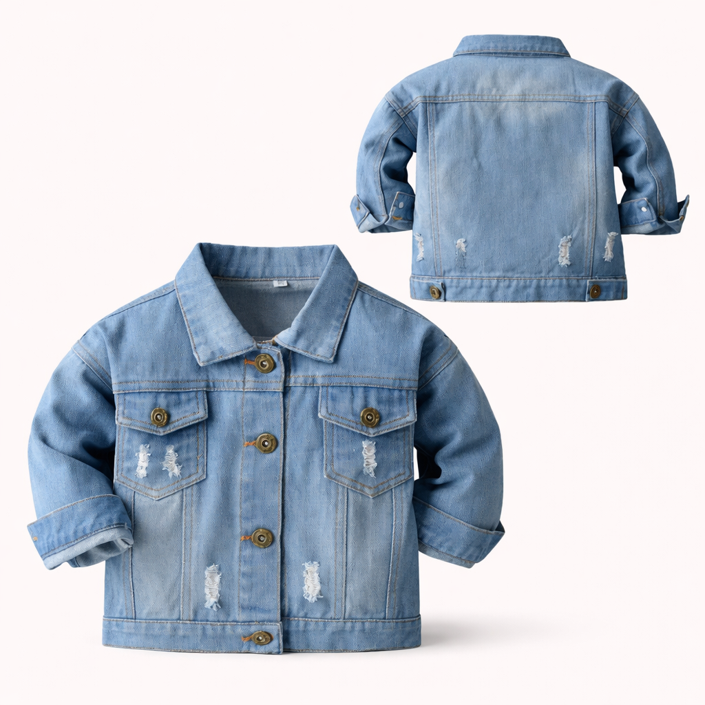 Jongens Retro Spijkerjas met Stoere Details