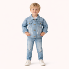 Jongens Retro Spijkerjas met Stoere Details