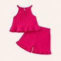 Meisje 2-delige Ruffle Zomerset – Roze