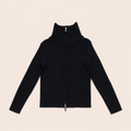 Meisjes Gebreid Vest met Dubbele Rits en Coltrui | 3 kleuren